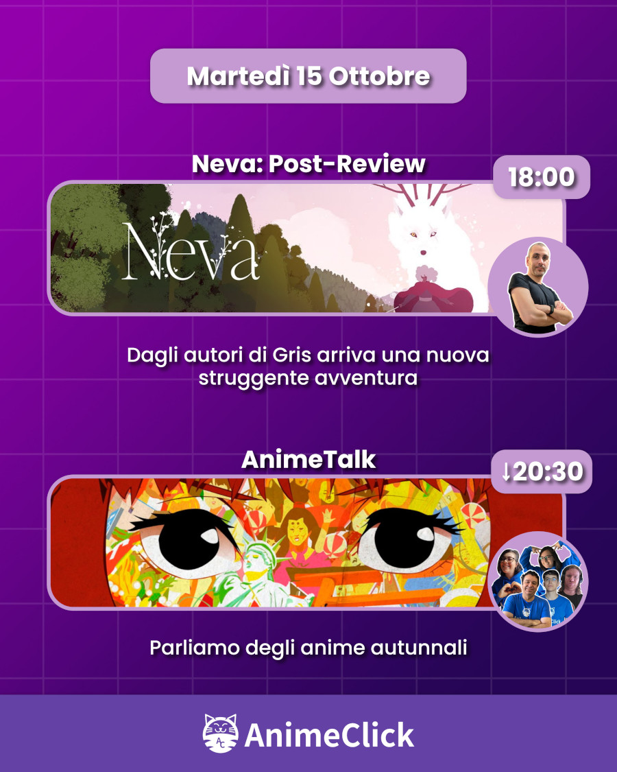 AnimeClick su Twitch: programma dal 14 al 20 ottobre